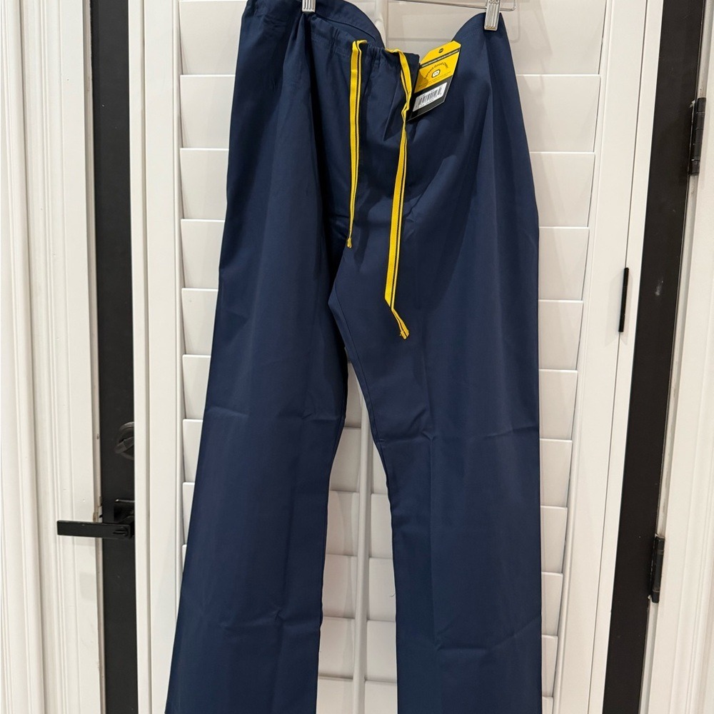 WonderWink Origins 5006P Navy Blue Scrub Pants Petite XL Drawstring Medical